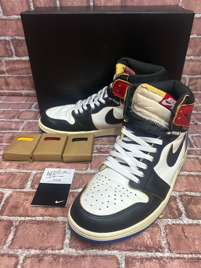 fragment design × UNION × Nike Air Jordan 1 High OG "Black/Varsity Red"