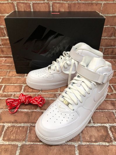 Supreme × Nike Air Force 1 Mid "White" FW24