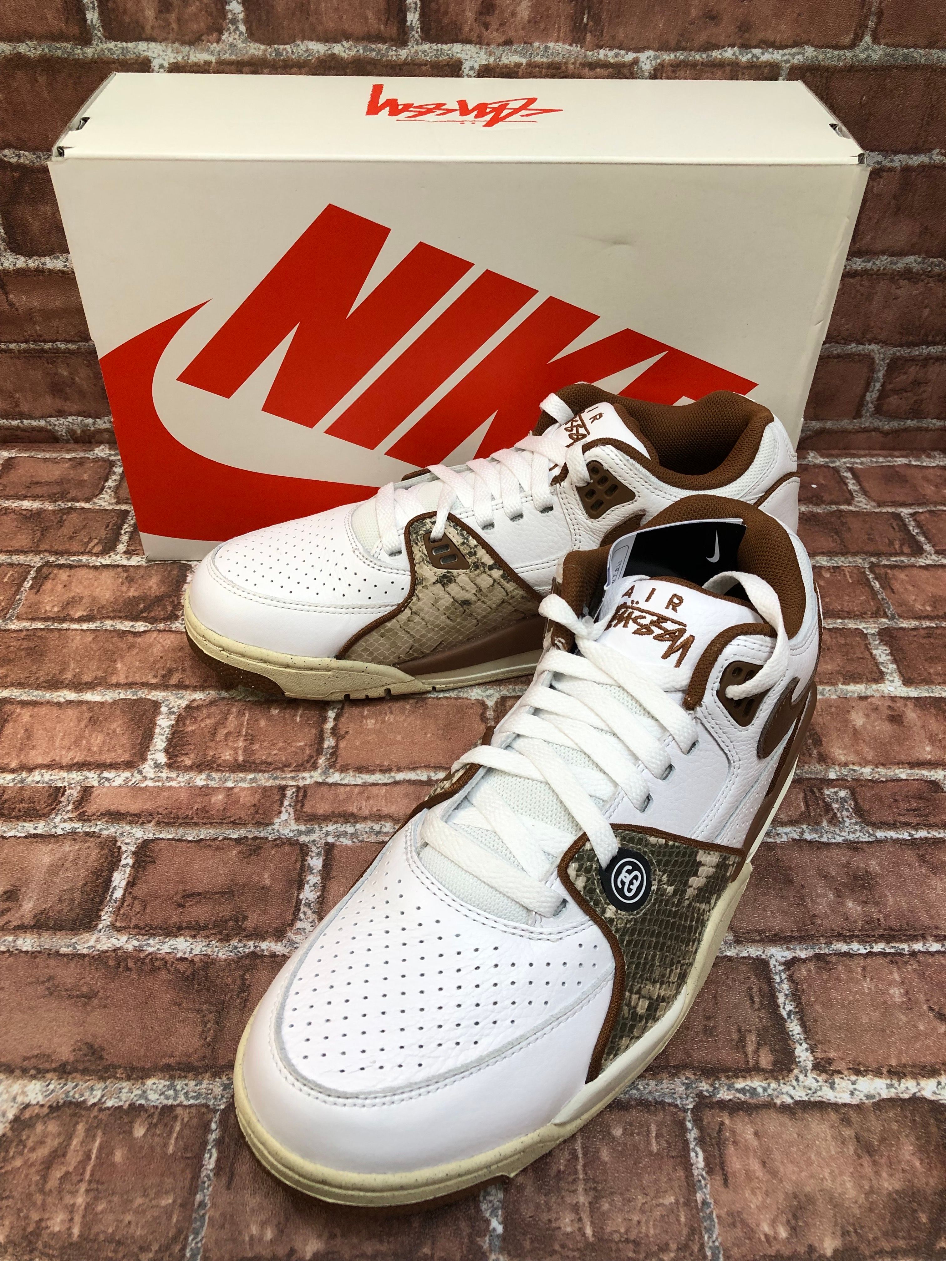 ステューシー × ナイキ エアフライト89 ロー SP "ホワイト アンド ピーカン"