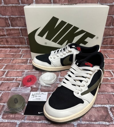 Travis Scott × Nike Women's Air Jordan 1 Low OG "Medium Olive"