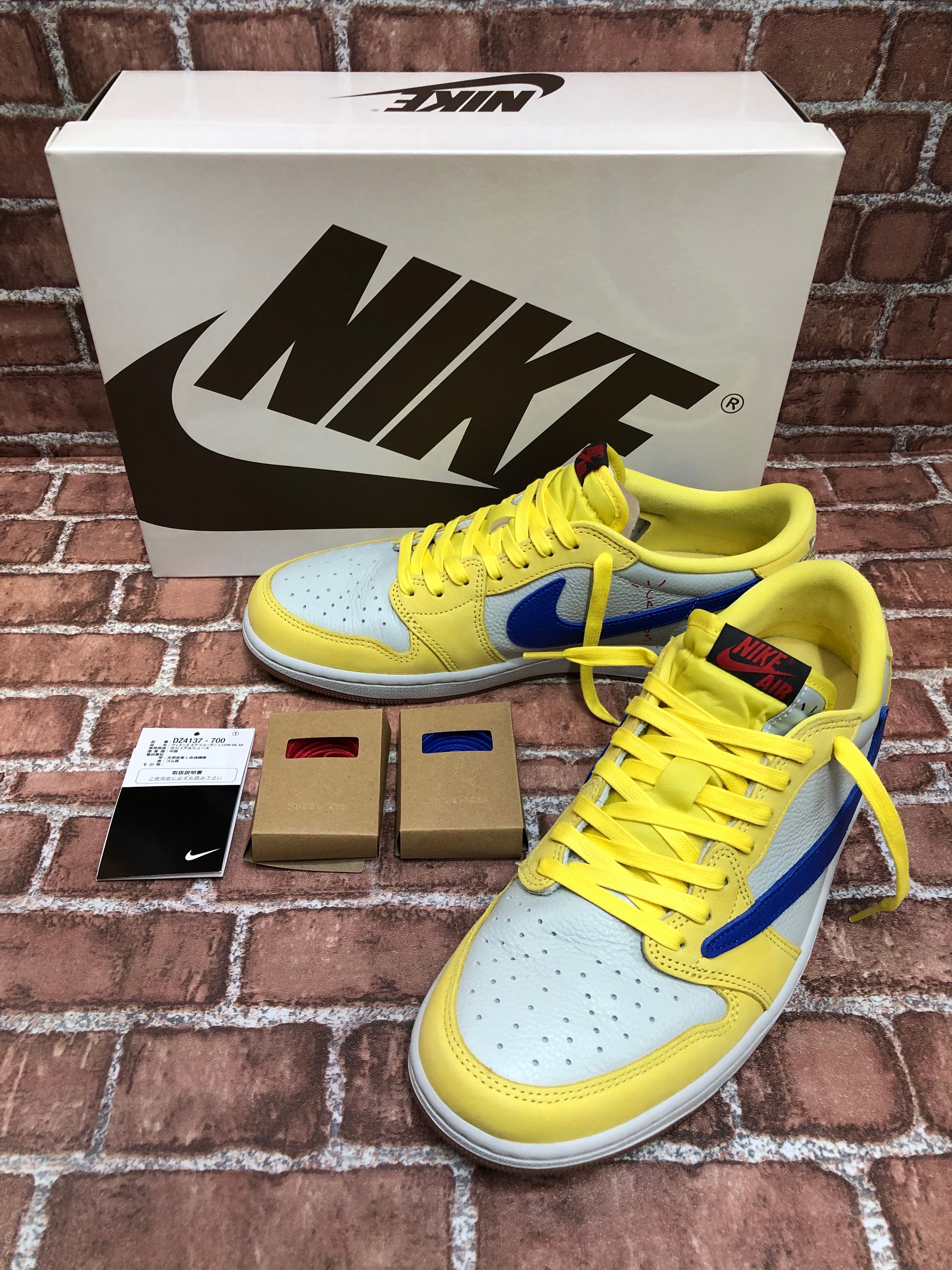 Travis Scott × Nike Women's Air Jordan 1 Retro Low OG "Canary"