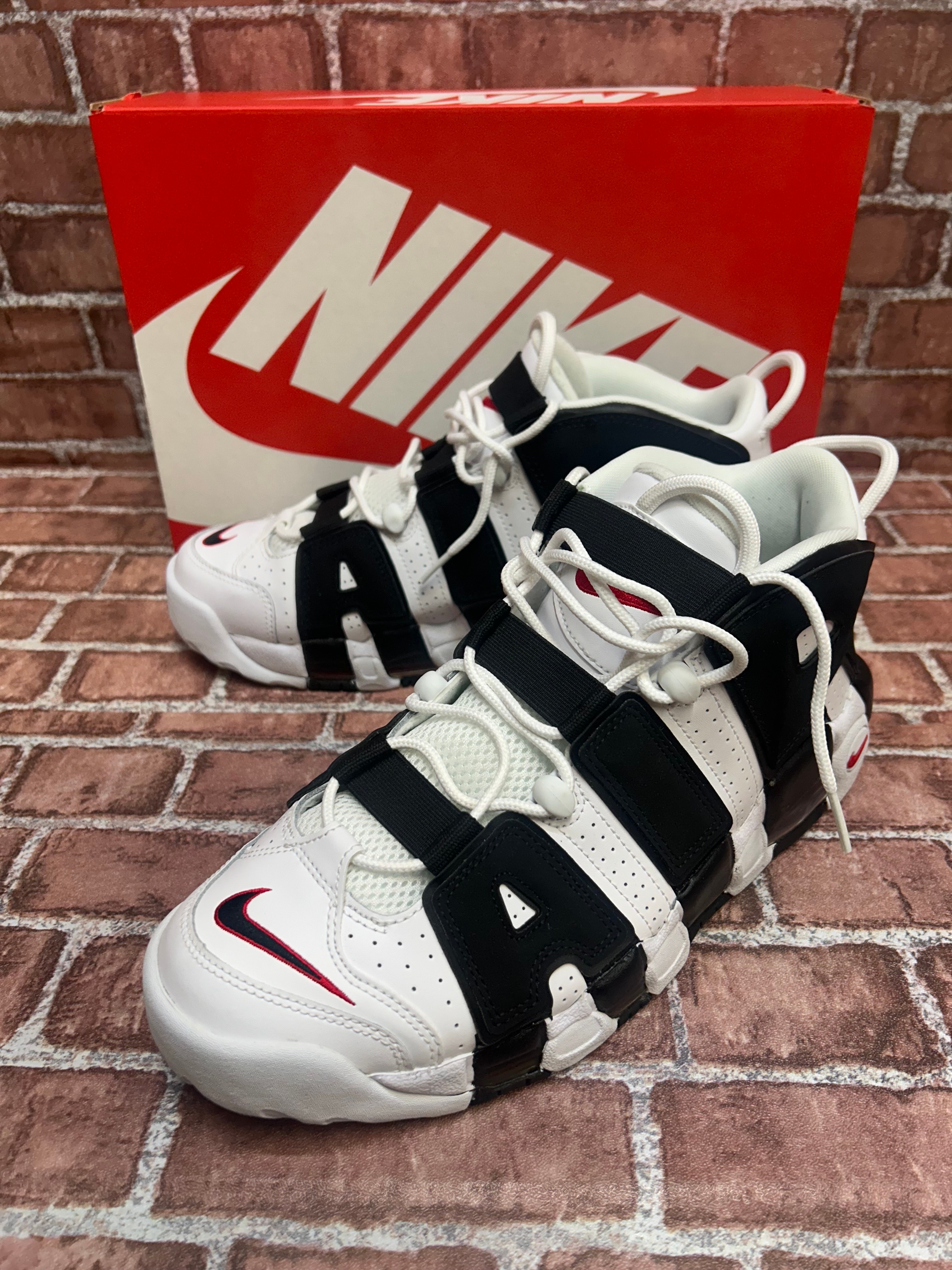 Nike Air More up Tempo "White/Black/University Red"(~2018)