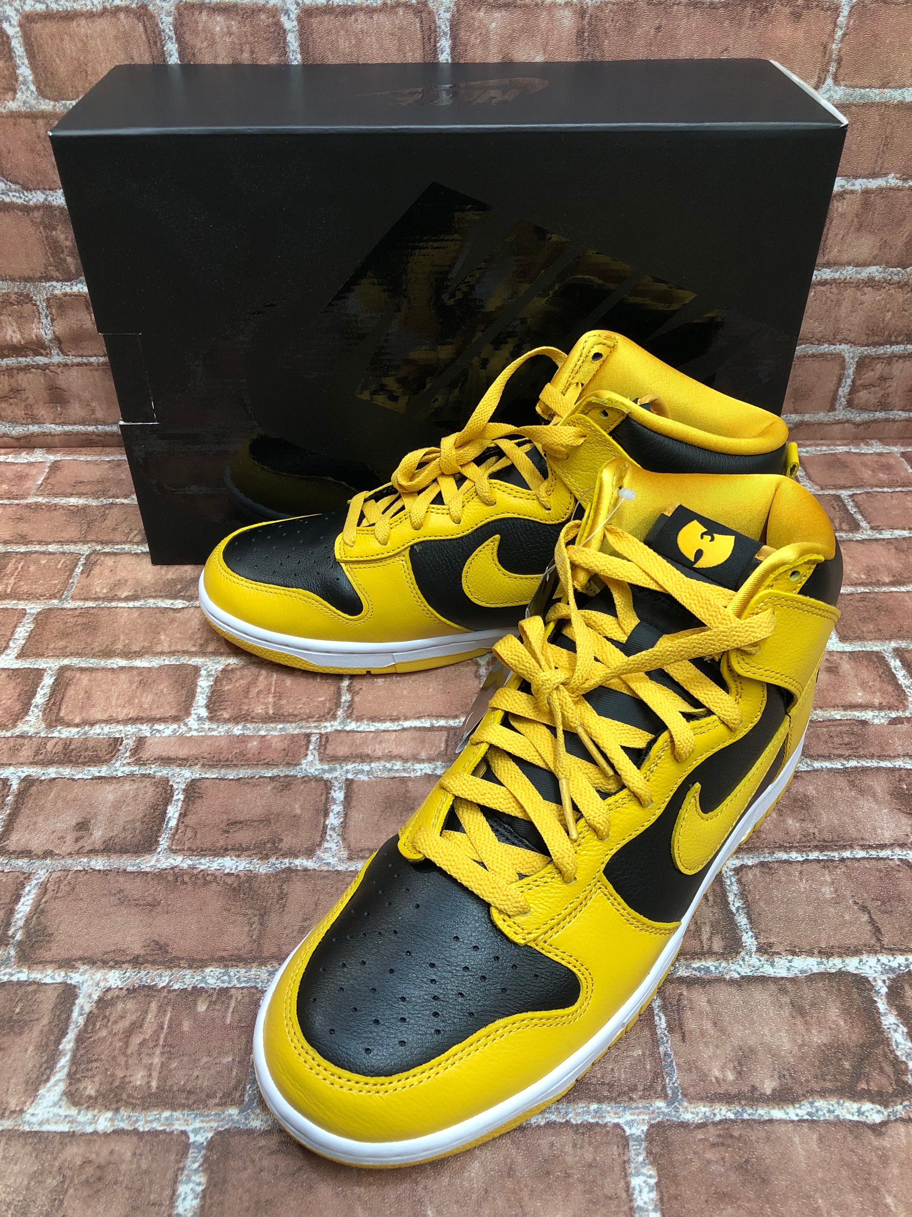 Wu-Tang Clan × Nike Dunk High Retro PRM "Black and Pollen"