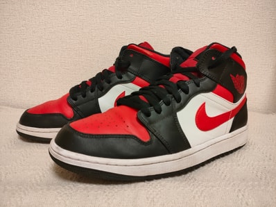 Nike Air Jordan 1 Mid "Black/Gym Red/White"