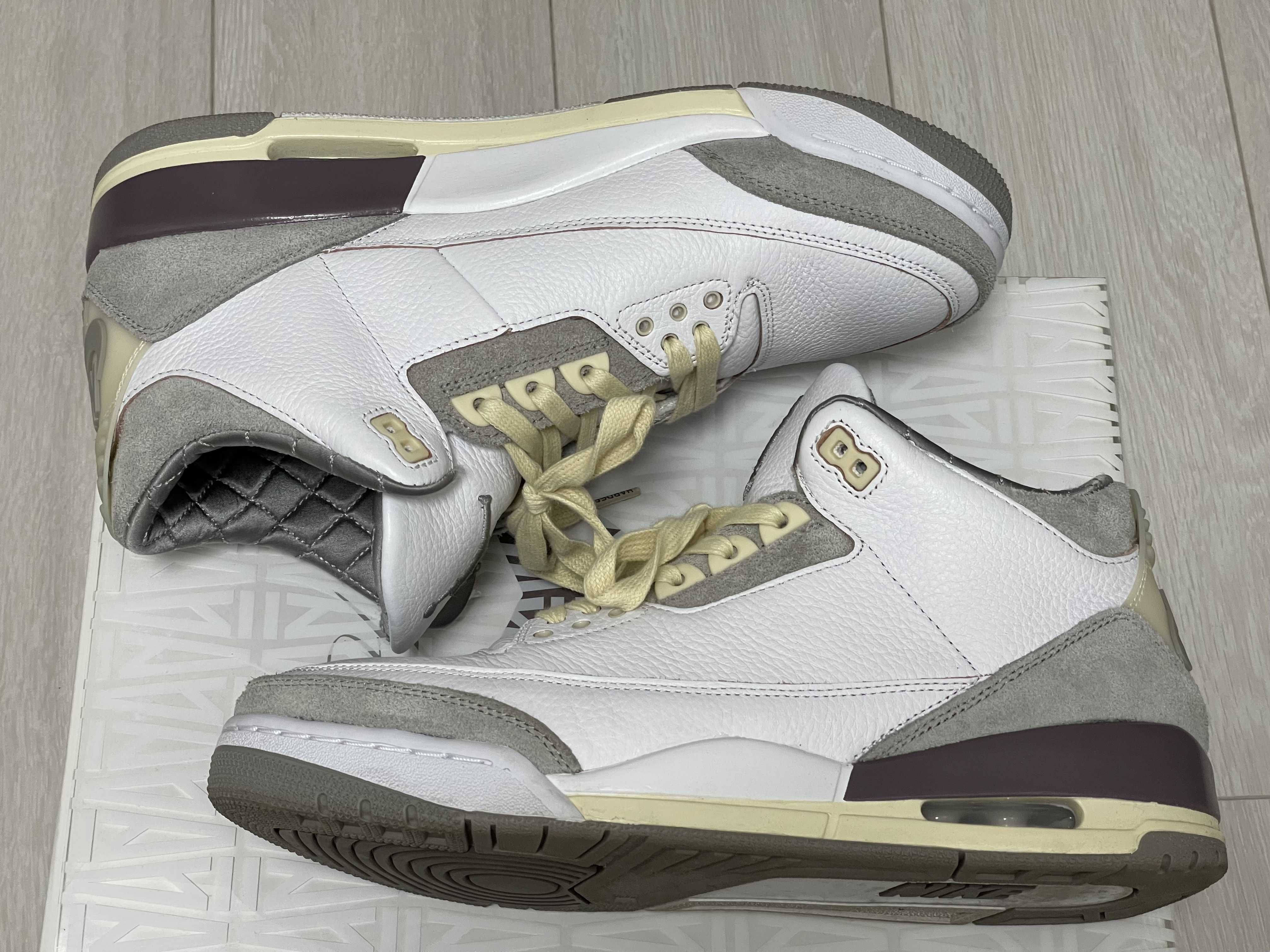 A Ma Maniere × Nike Women's Air Jordan 3 Retro SP "White/Medium Grey Violet Ore"