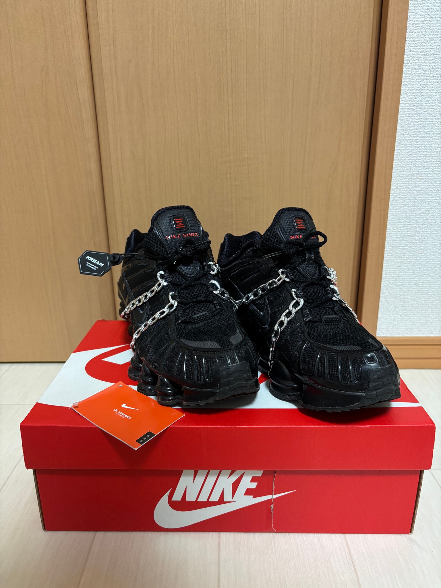 Nike Shox TL "Black/Metallic Hematite/Max Orange/Black"