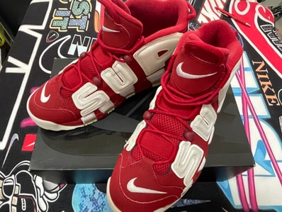 Supreme × Nike Air More Uptempo "White/Red"
