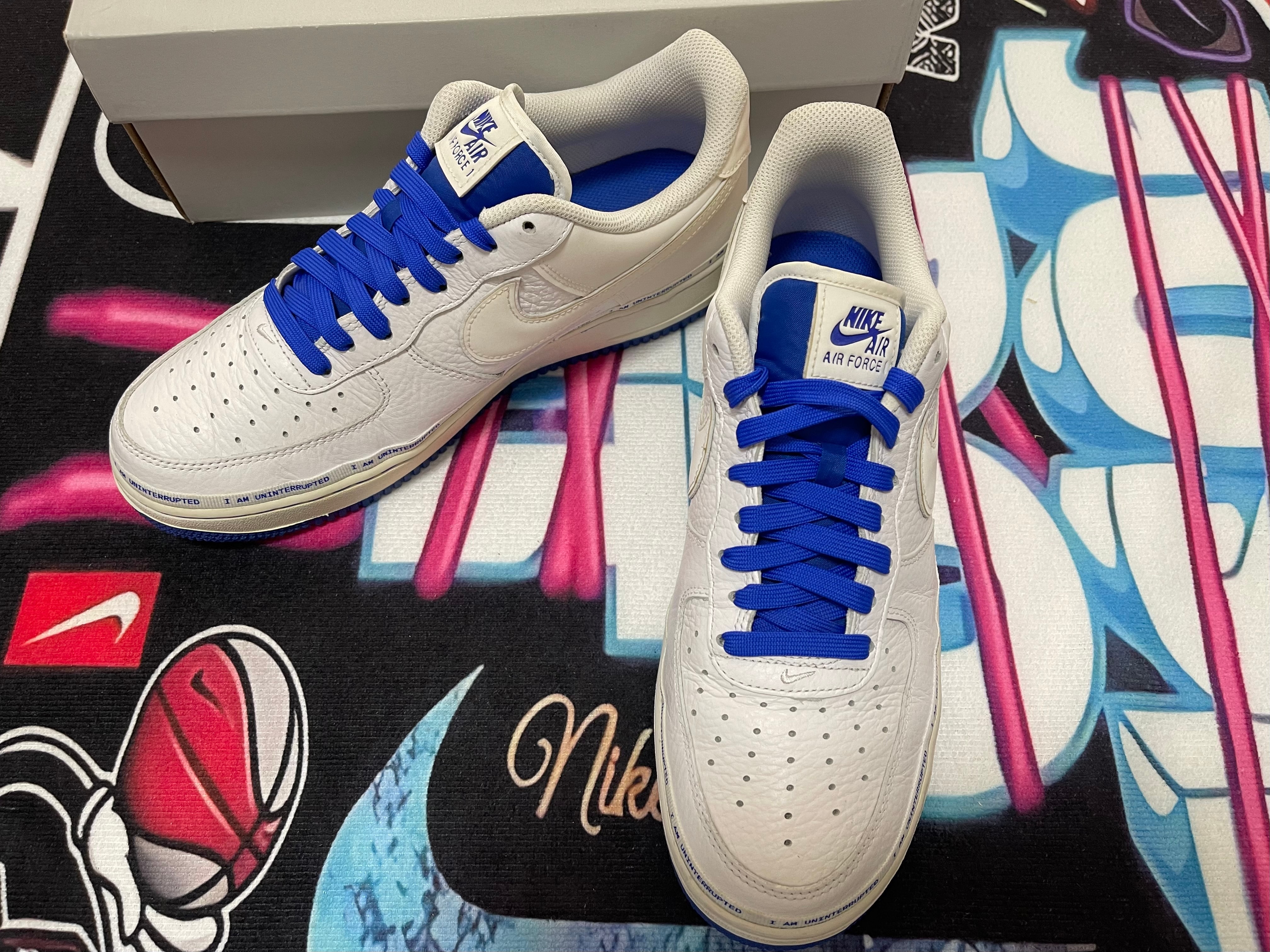Uninterrupted × Nike Air Force 1 "White/Lapis Blue"