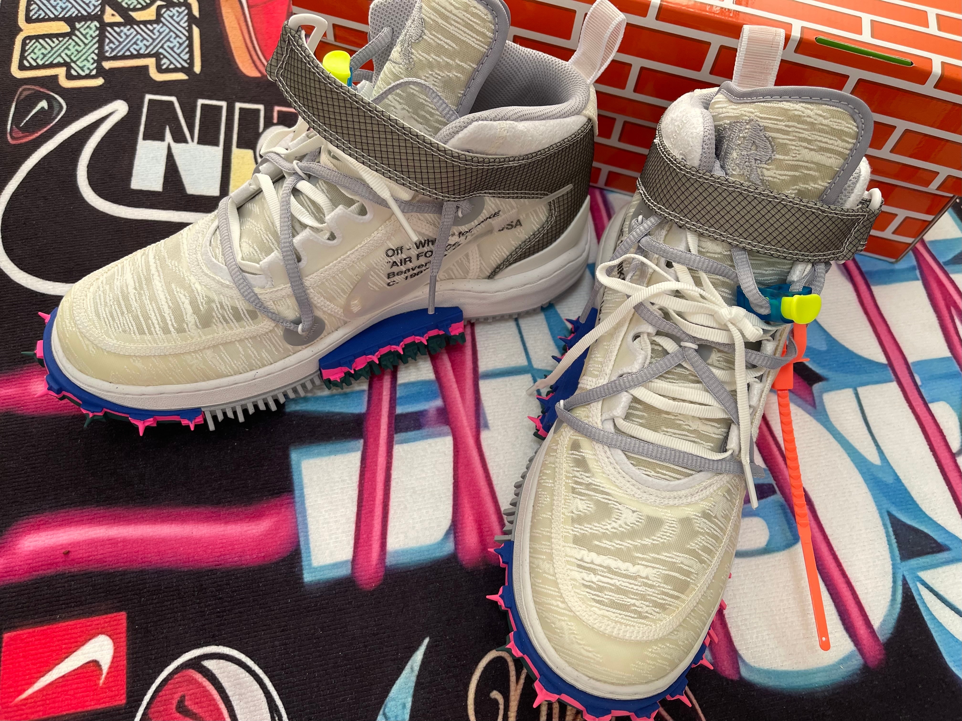 Off-White × Nike Air Force 1 Mid "White"