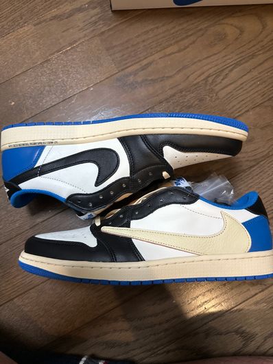 Travis Scott × fragment design × Nike Air Jordan 1 Low OG SP "Military Blue"