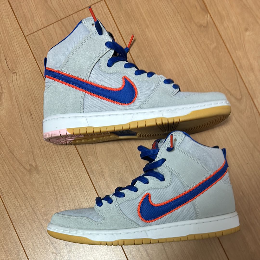 Nike SB Dunk High "Rush Blue and Team Orange/New York Mets"
