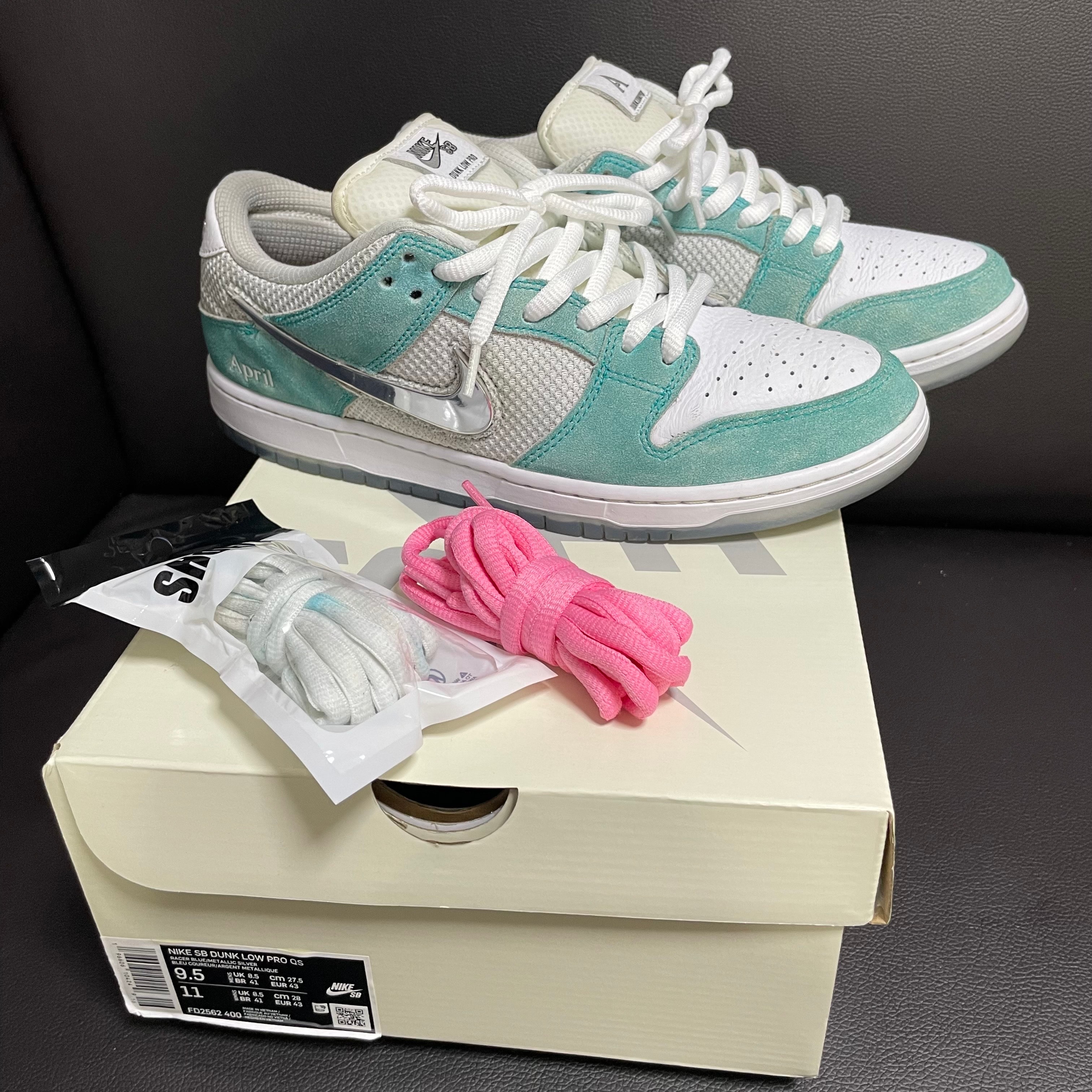 APRIL SKATEBOARDS × Nike SB Dunk Low Pro QS "White and Multi-Color"