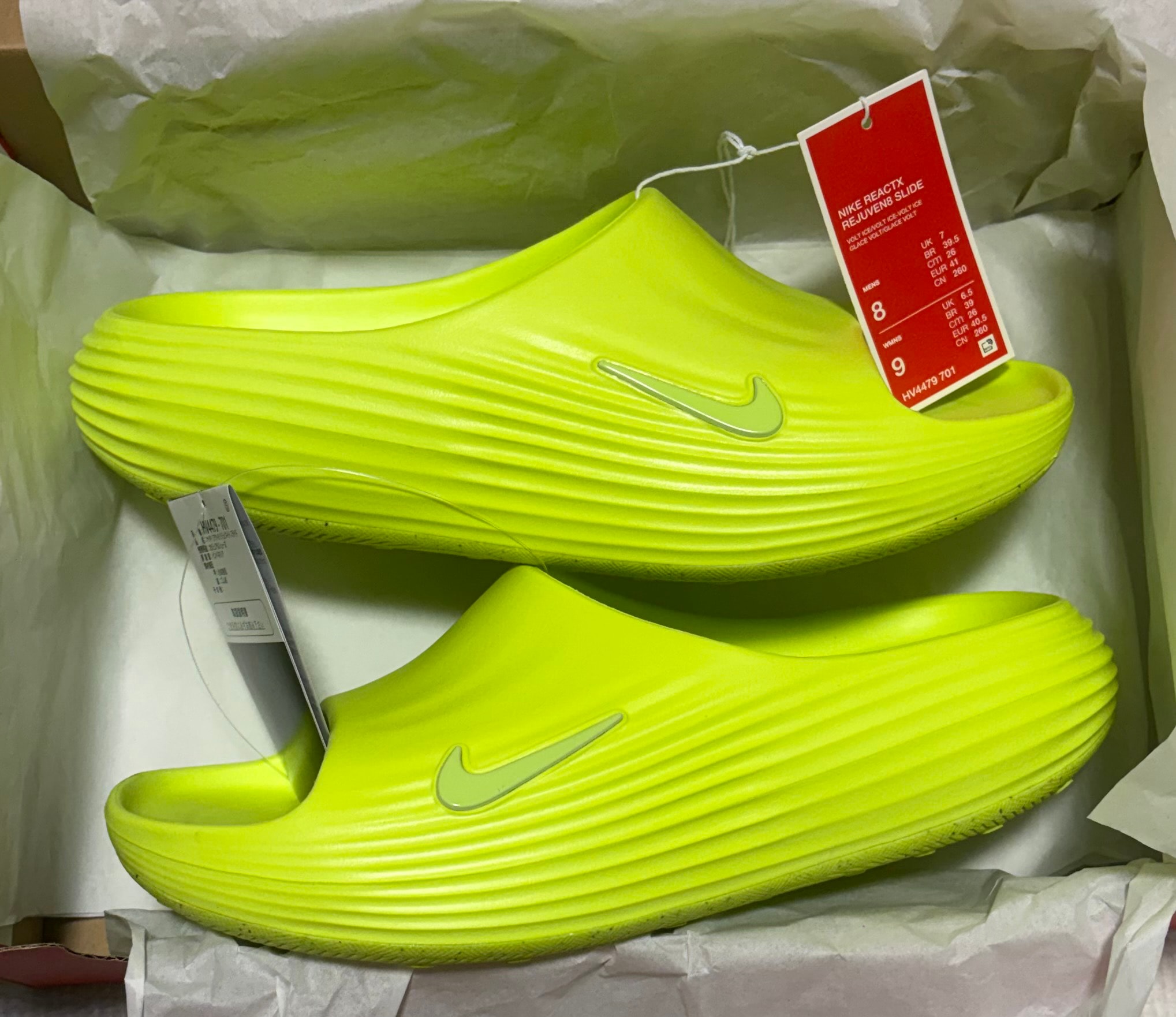 Nike ReactX Rejuven8 Slide "Volt Ice"