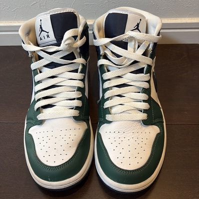 Nike Women's Air Jordan 1 Mid "Navy/Green"