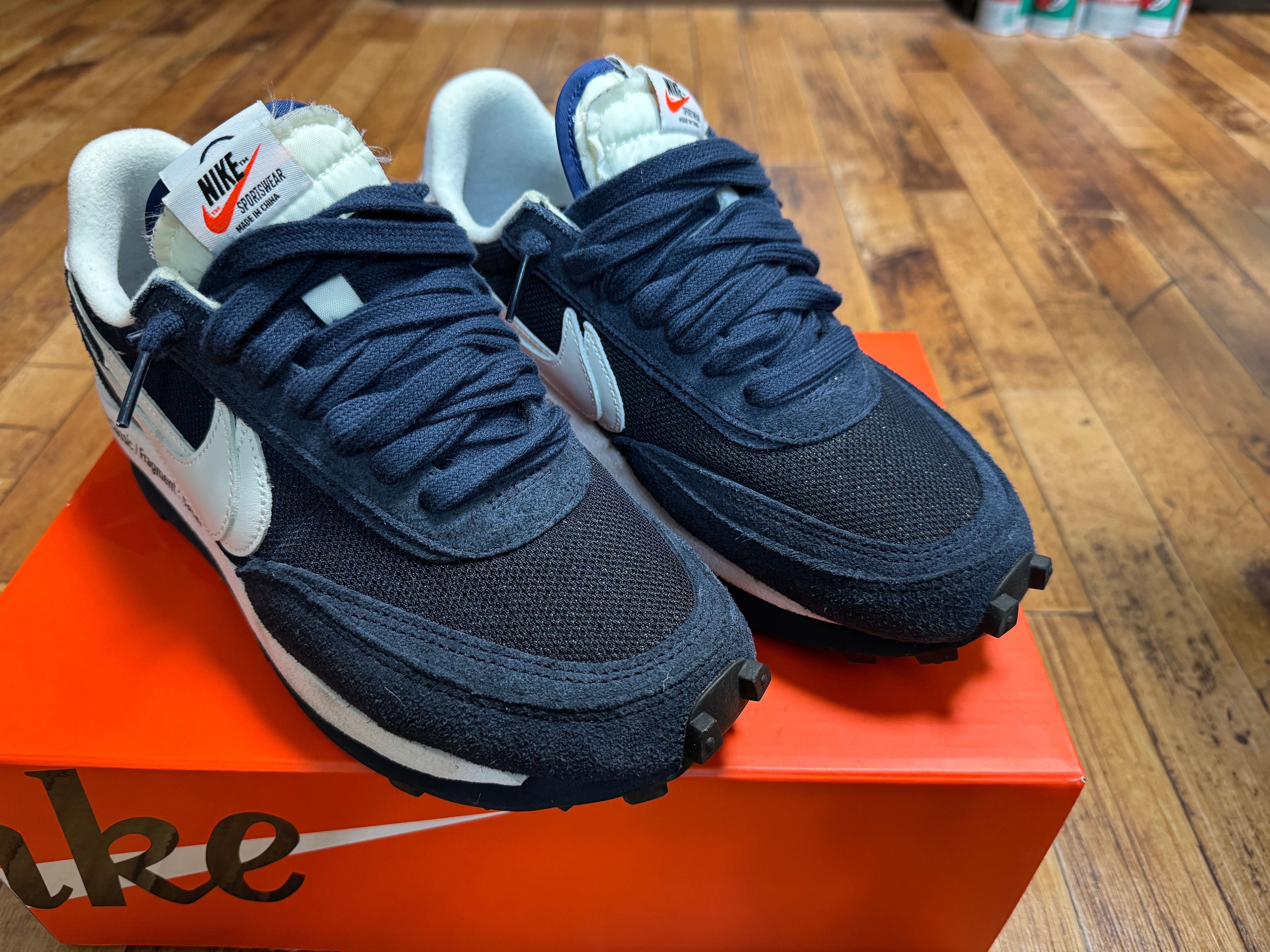 Fragment × sacai × Nike LD Waffle "Blackended Blue"