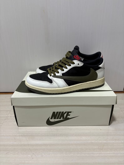 Travis Scott × Nike Women's Air Jordan 1 Low OG "Medium Olive"