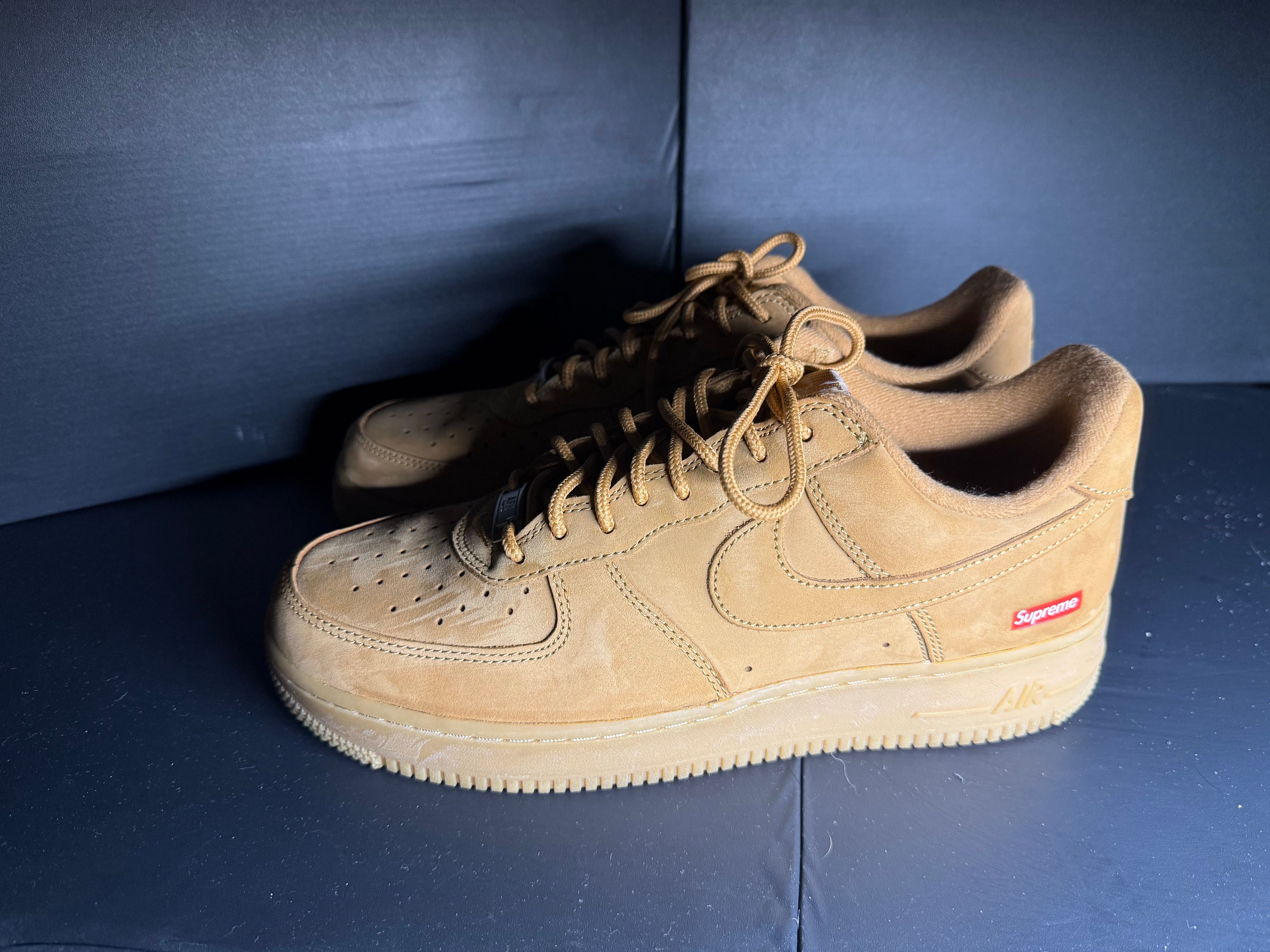 Supreme × Nike Air Force 1 Low "Flax/Wheat"