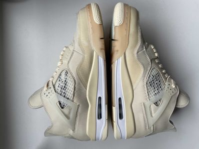 Off-White × Nike Women's Air Jordan 4 SP "Sail"