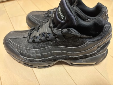 Nike Air Max 95 Big Bubble Leather "Triple Black"