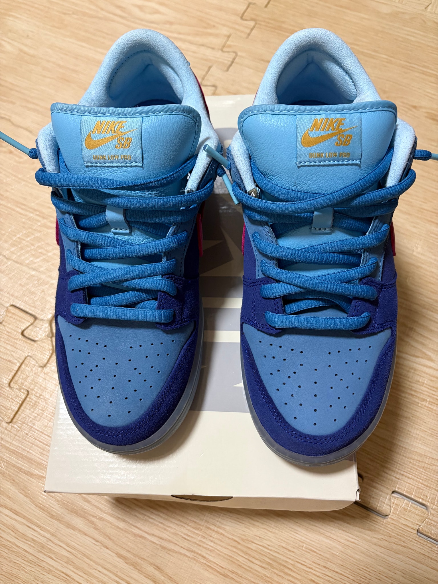 Run The Jewels × Nike SB Dunk Low "Deep Royal Blue and Active Pink"