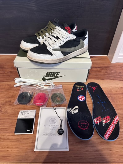 Travis Scott × Nike Women's Air Jordan 1 Low OG "Medium Olive"