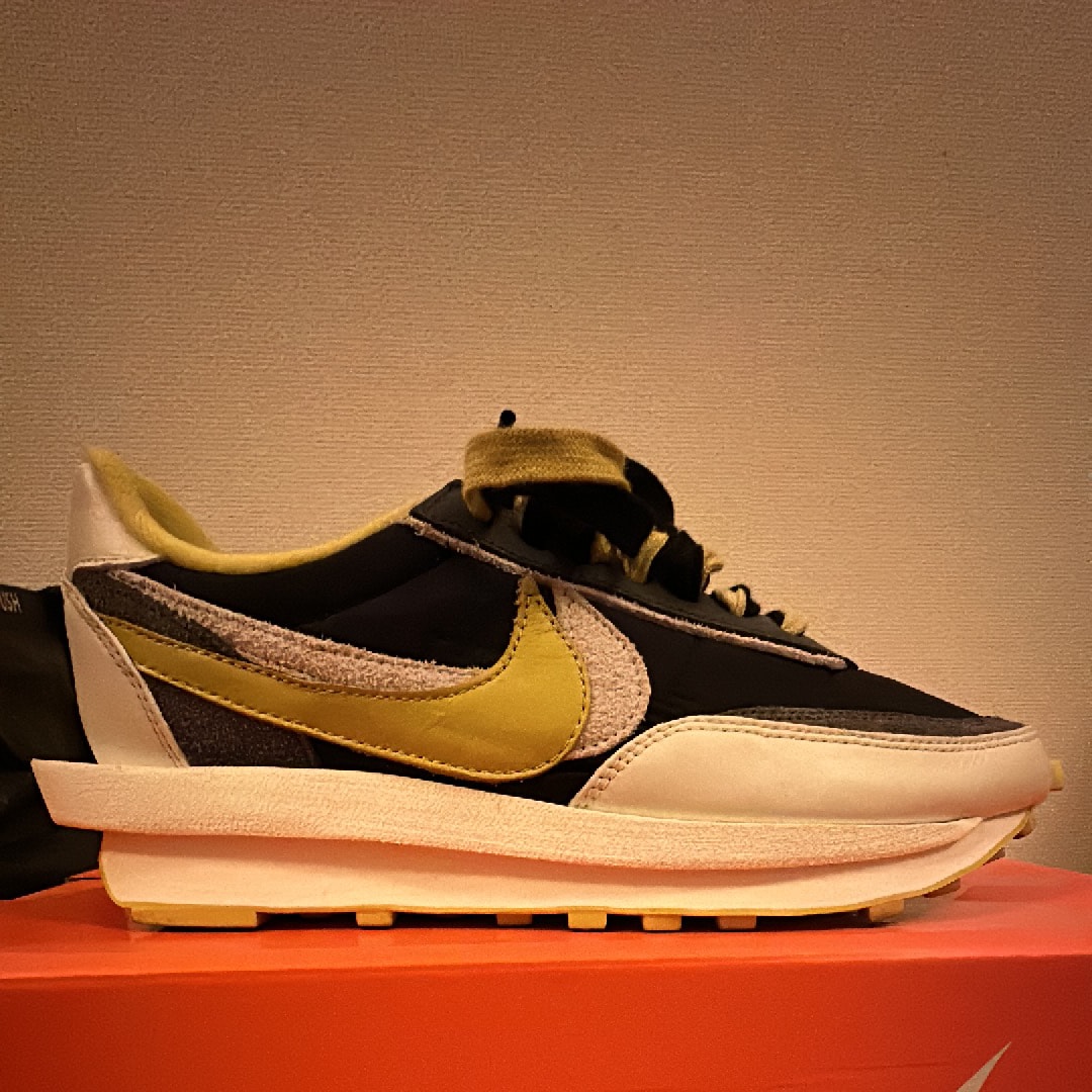 UNDERCOVER × sacai × Nike LD Waffle "Black/Sail-Dark Grey-Bright Citron"