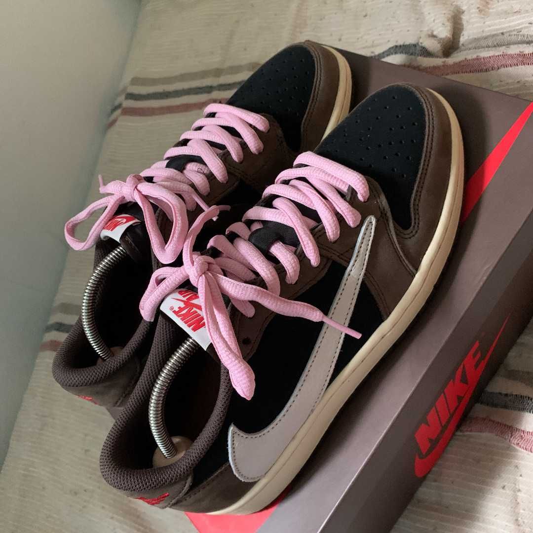Travis Scott × Nike Air Jordan 1 Low OG SP-T "Black/Dark Mocha"