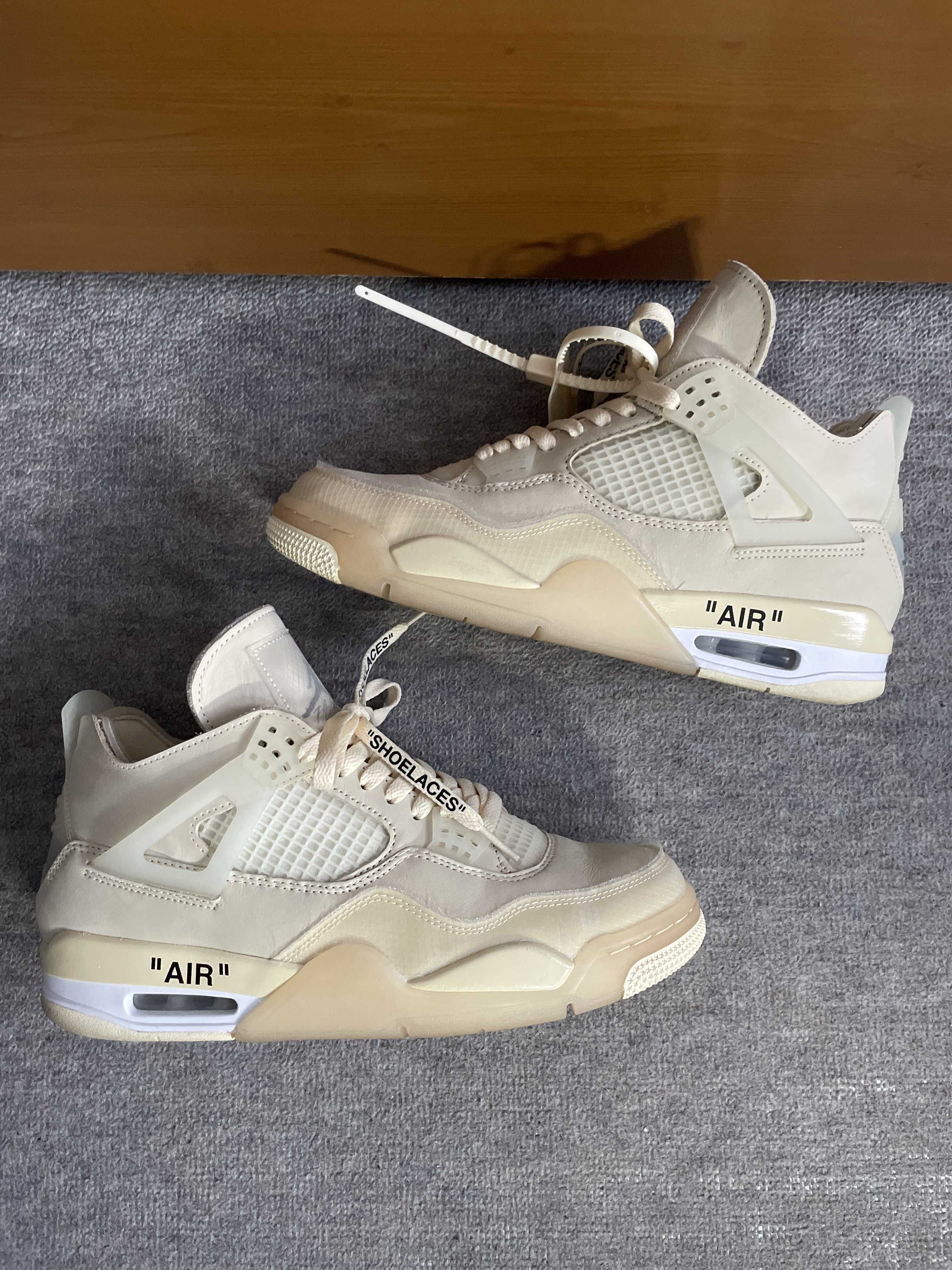 Off-White × Nike Women's Air Jordan 4 SP "Sail"