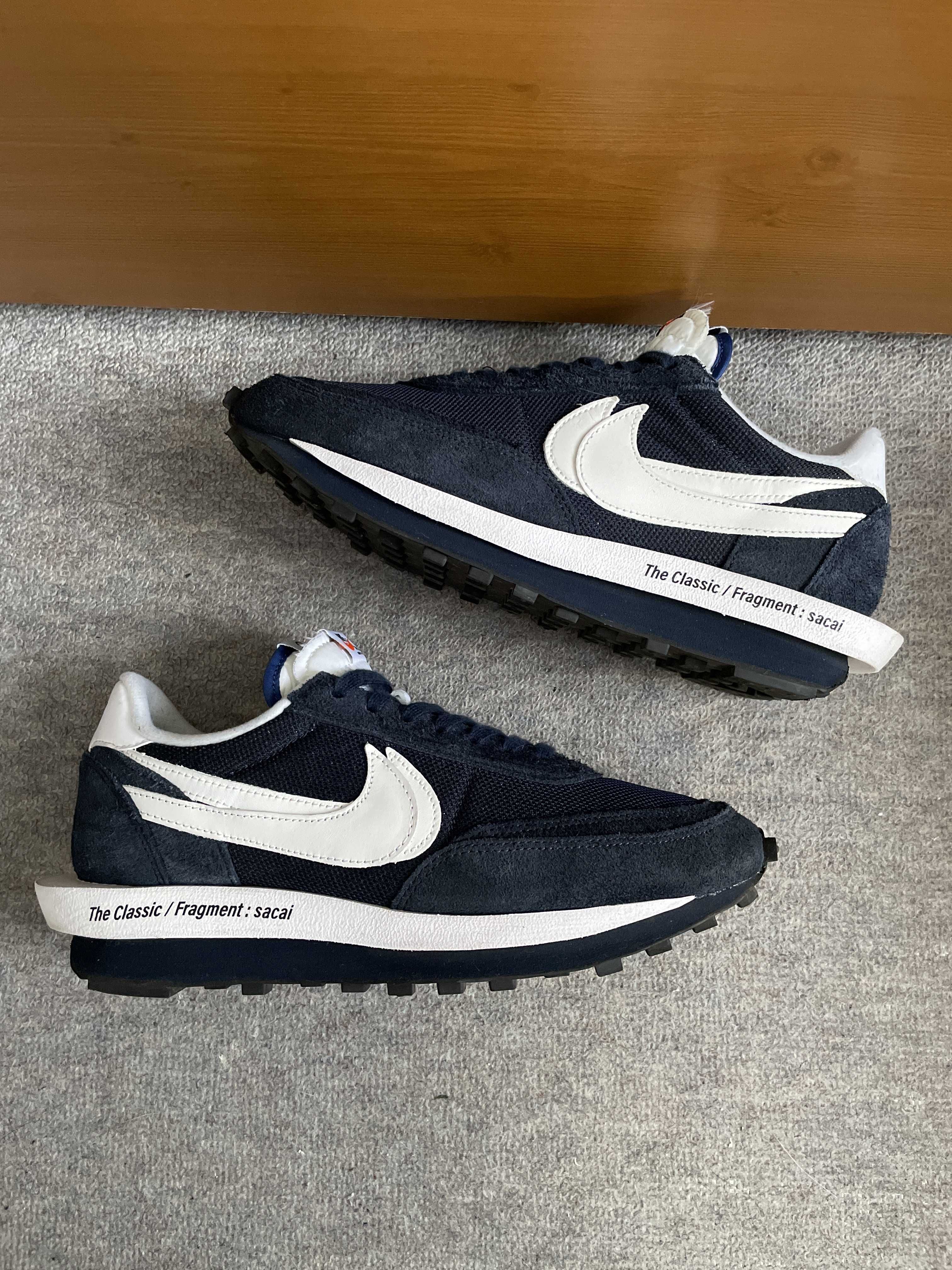 Fragment × sacai × Nike LD Waffle "Blackended Blue"