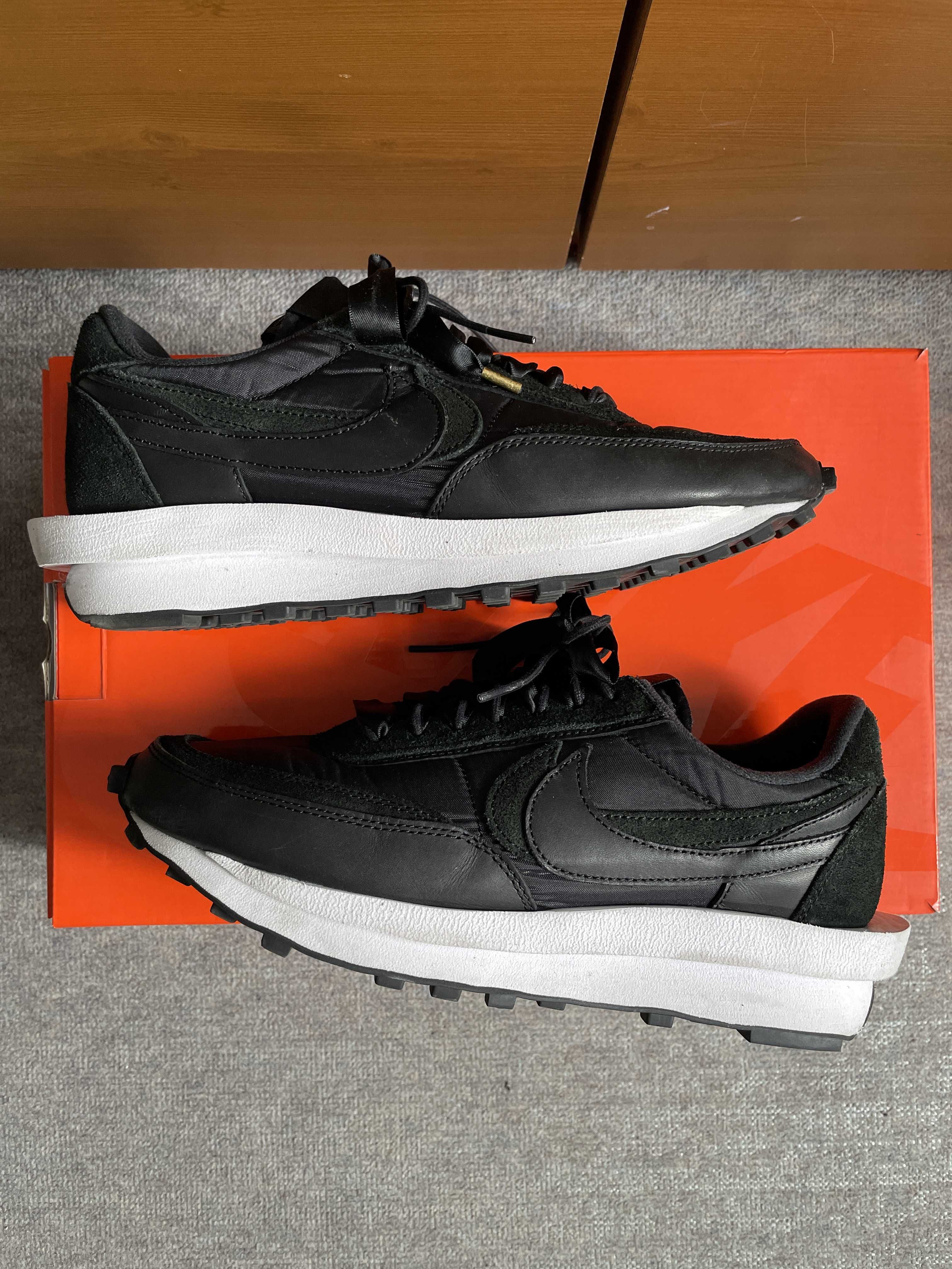 sacai × Nike LDV Waffle "Triple Black"
