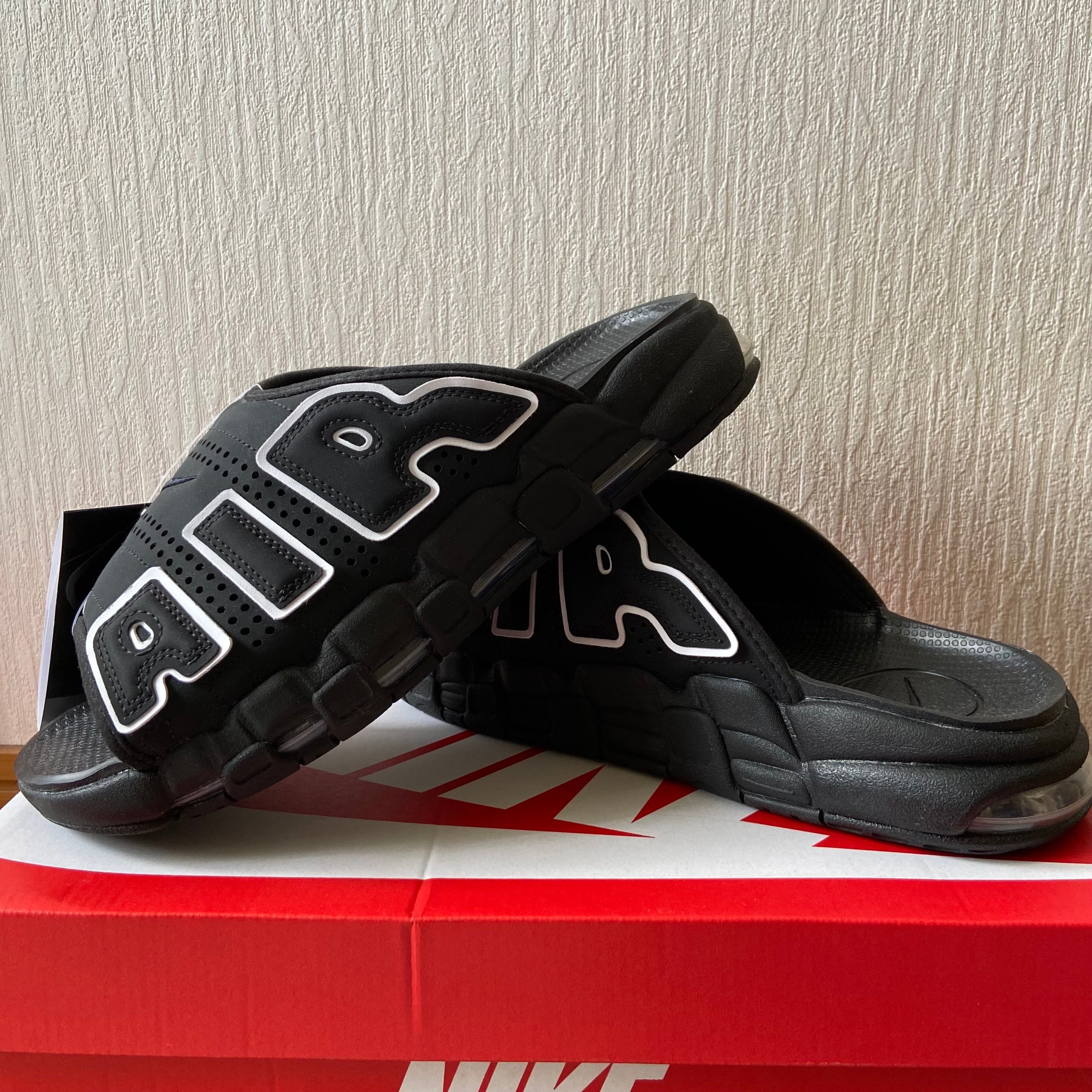 Nike Air More Uptempo Slide "Black" (DV2132-001/DV2137-001)