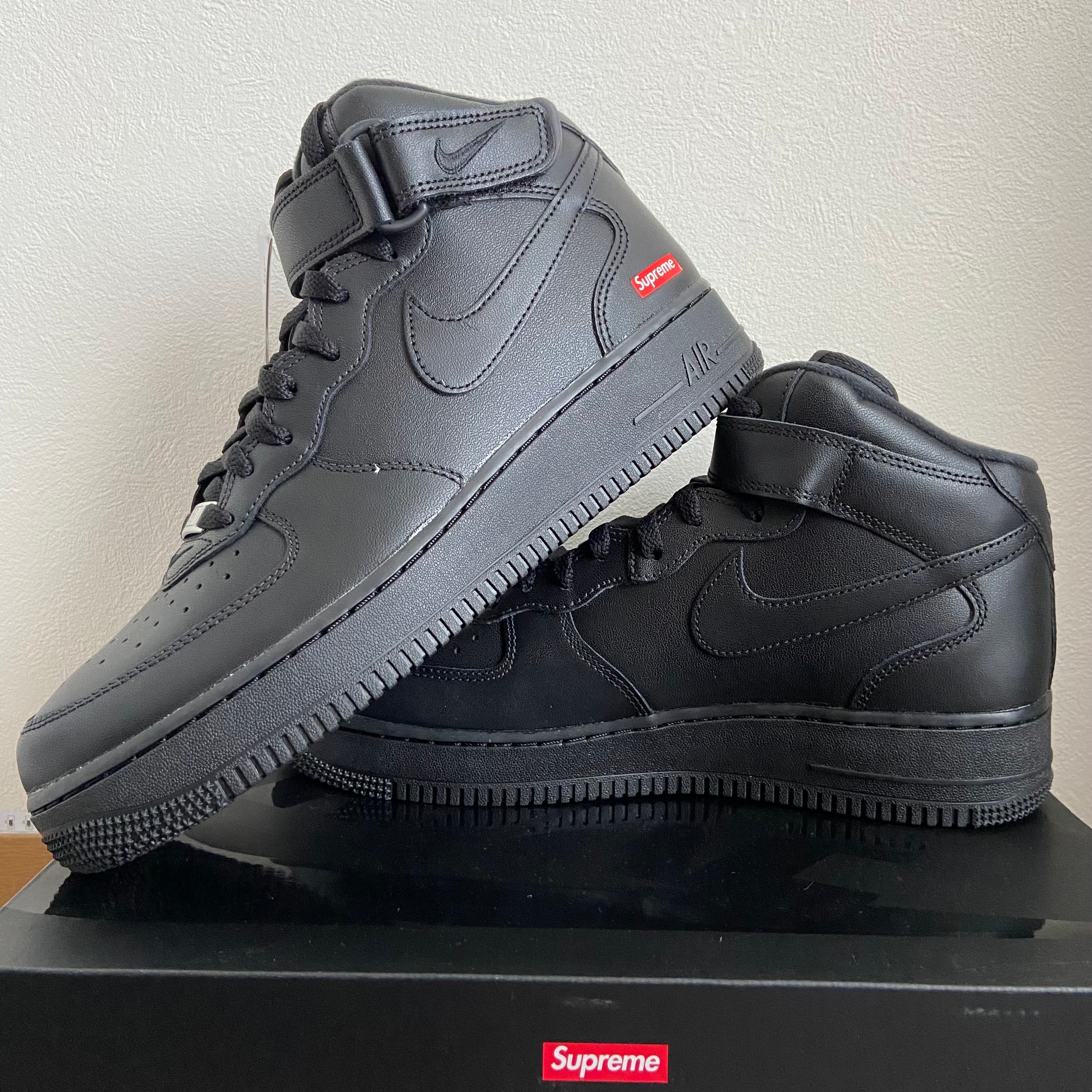 Supreme × Nike Air Force 1 Mid "Black" FW24