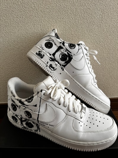 Supreme × COMME des GARCONS SHIRT × Nike Air Force 1 Low "White"