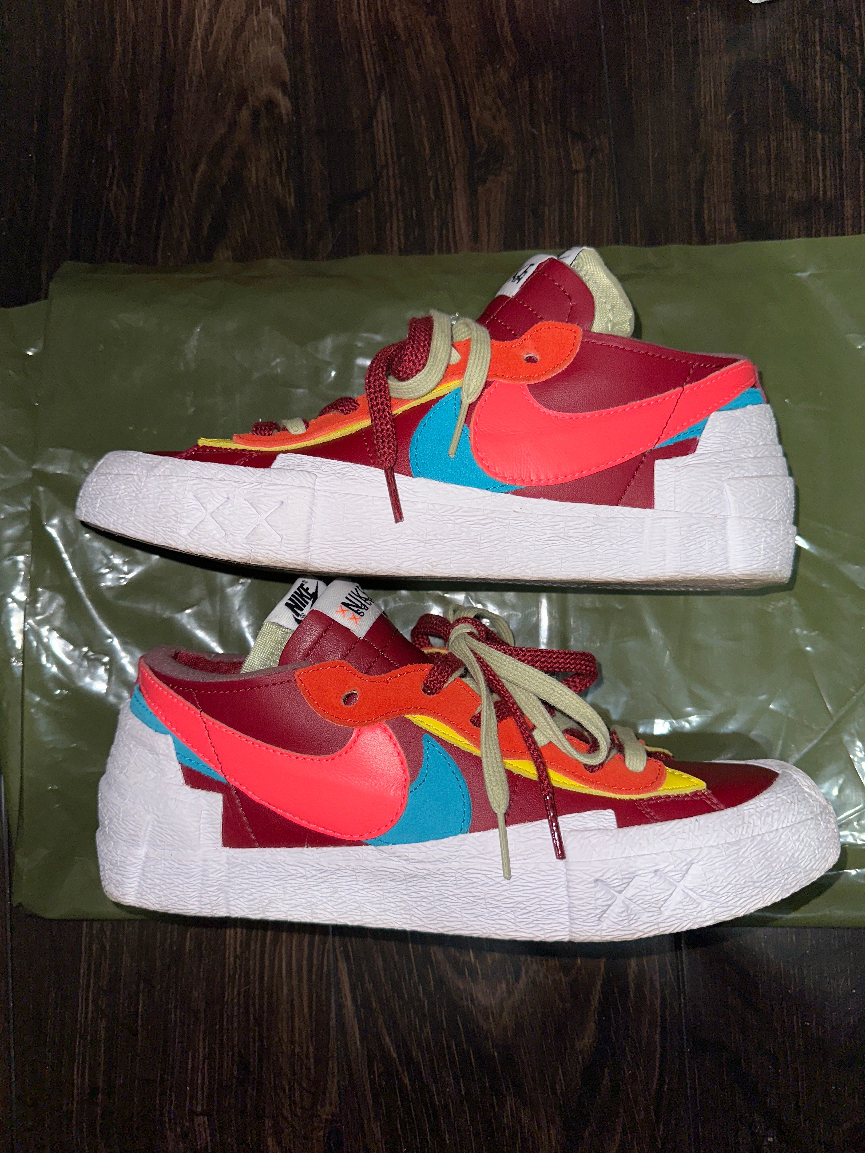 KAWS × sacai × Nike Blazer Low "Team Red"