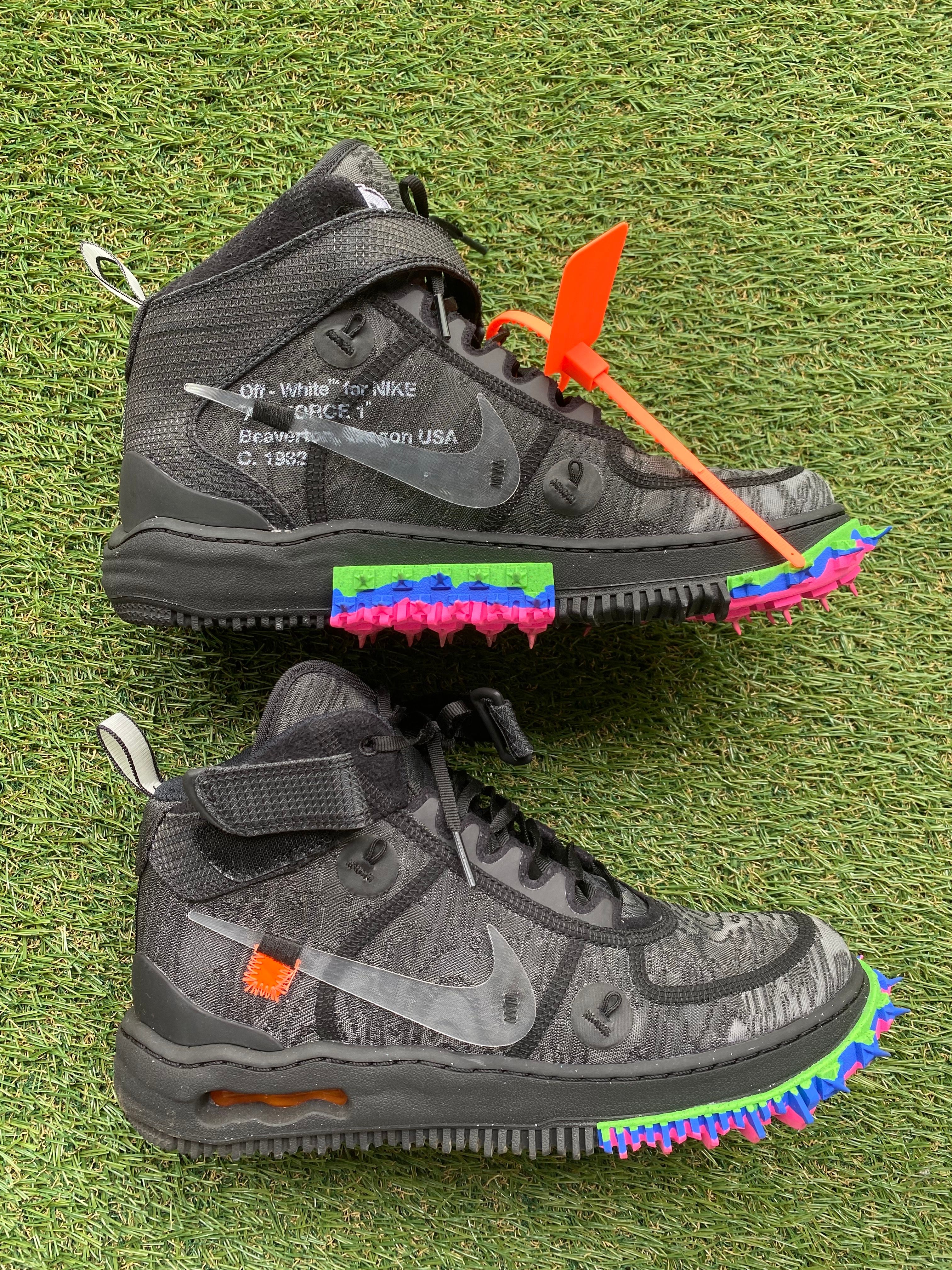 Off-White × Nike Air Force 1 Mid "Black"