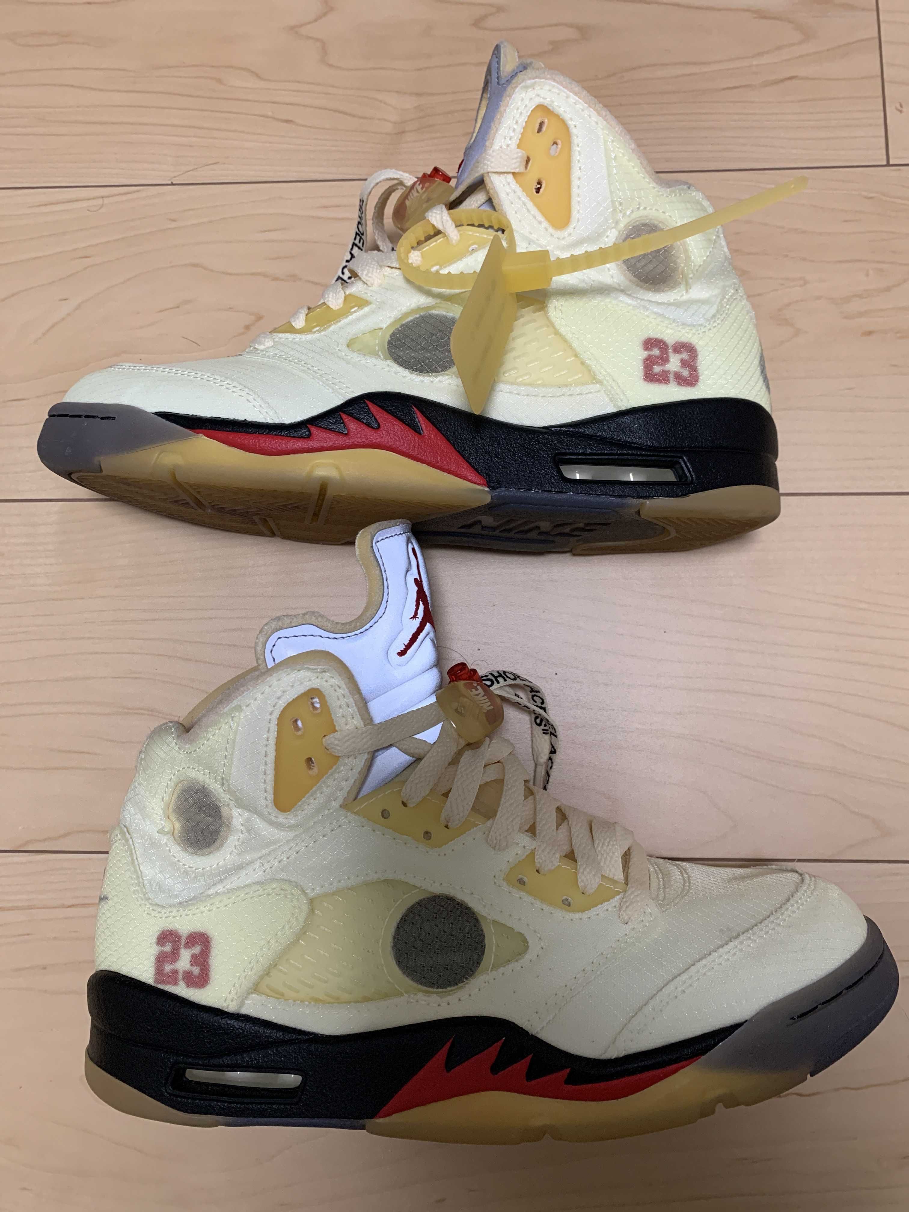 Off-White × Nike Air Jordan 5 "Sail"  