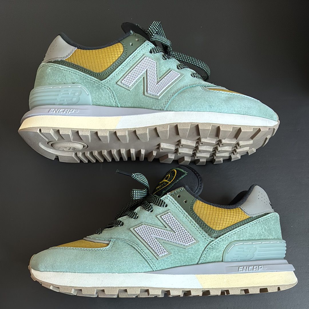 Stone Island × New Balance 574 Legacy "Green Clay"