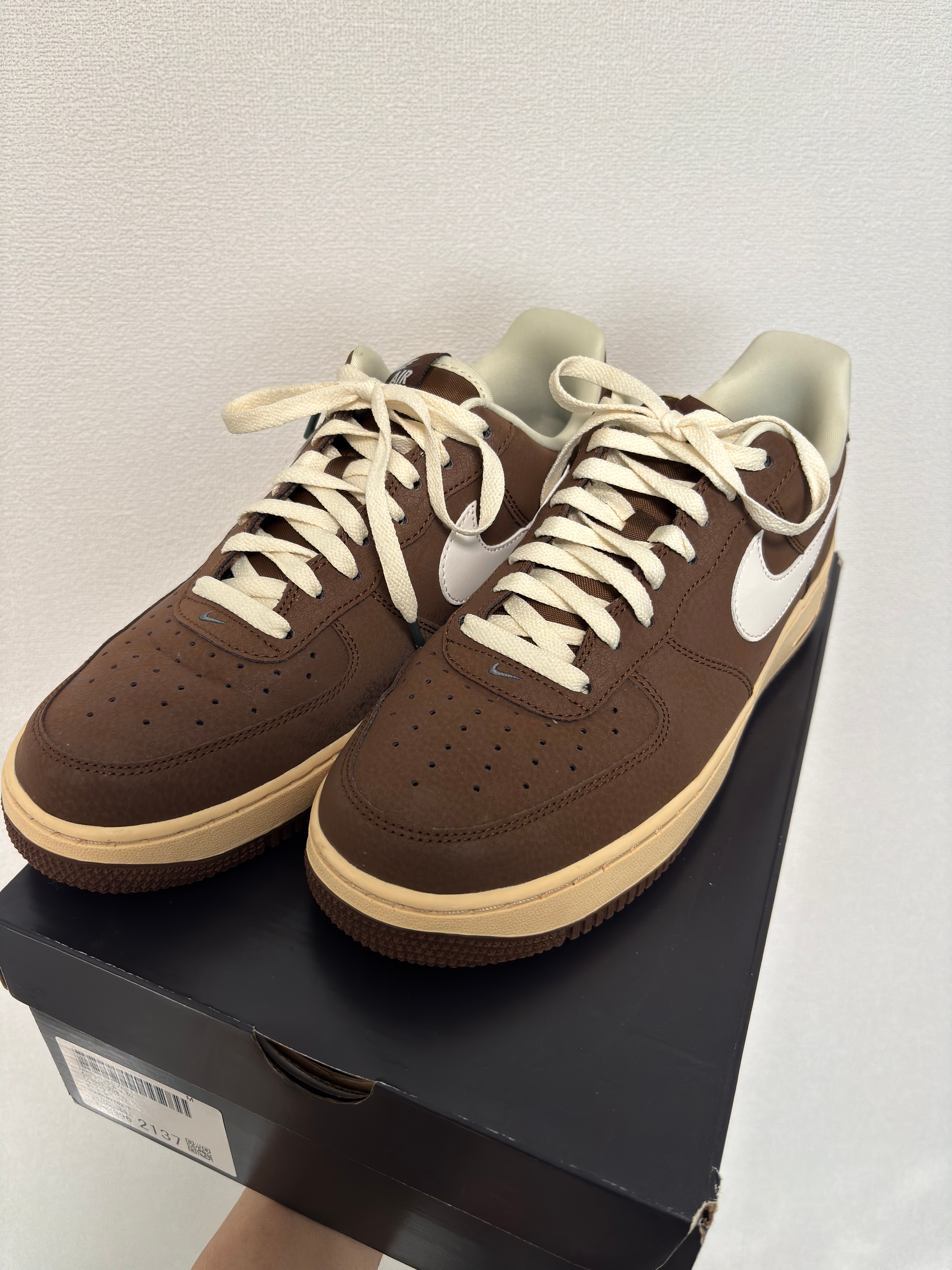 美品】NIKE エアフォースワン ブラウン スウェード カカオワオ27.5cm