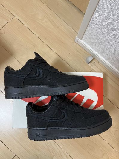 Stussy × Nike Air Force 1 Low "Triple Black"