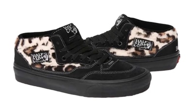 Supreme × Vans Leopard Half Cab "Black"