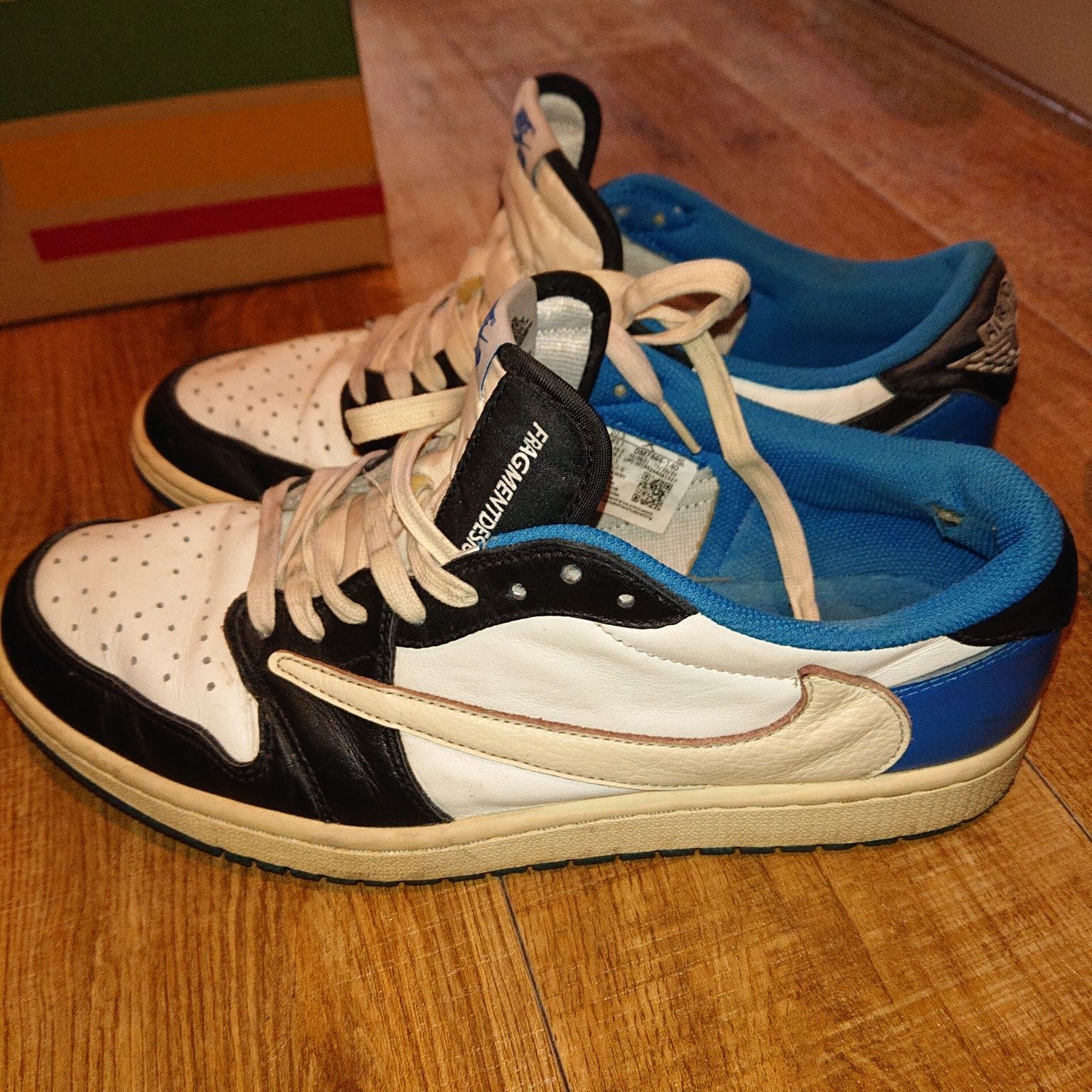 Travis Scott × fragment design × Nike Air Jordan 1 Low OG SP "Military Blue"