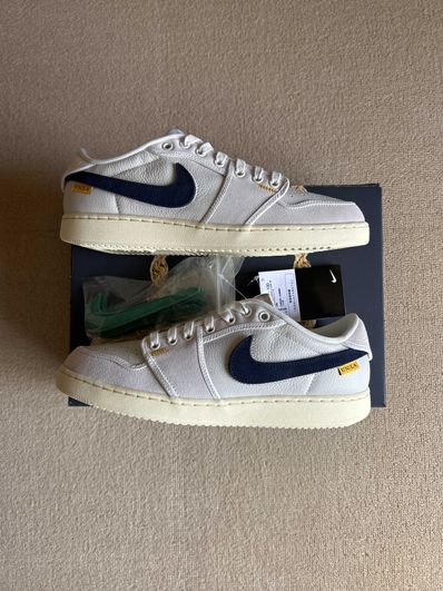 UNION × Nike Air Jordan 1 Low KO "Sail Leather"