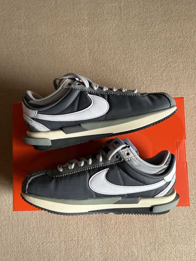 sacai × Nike Zoom Cortez "Iron Grey"