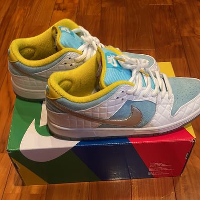 FTC × Nike SB Dunk Low "White/Blue"
