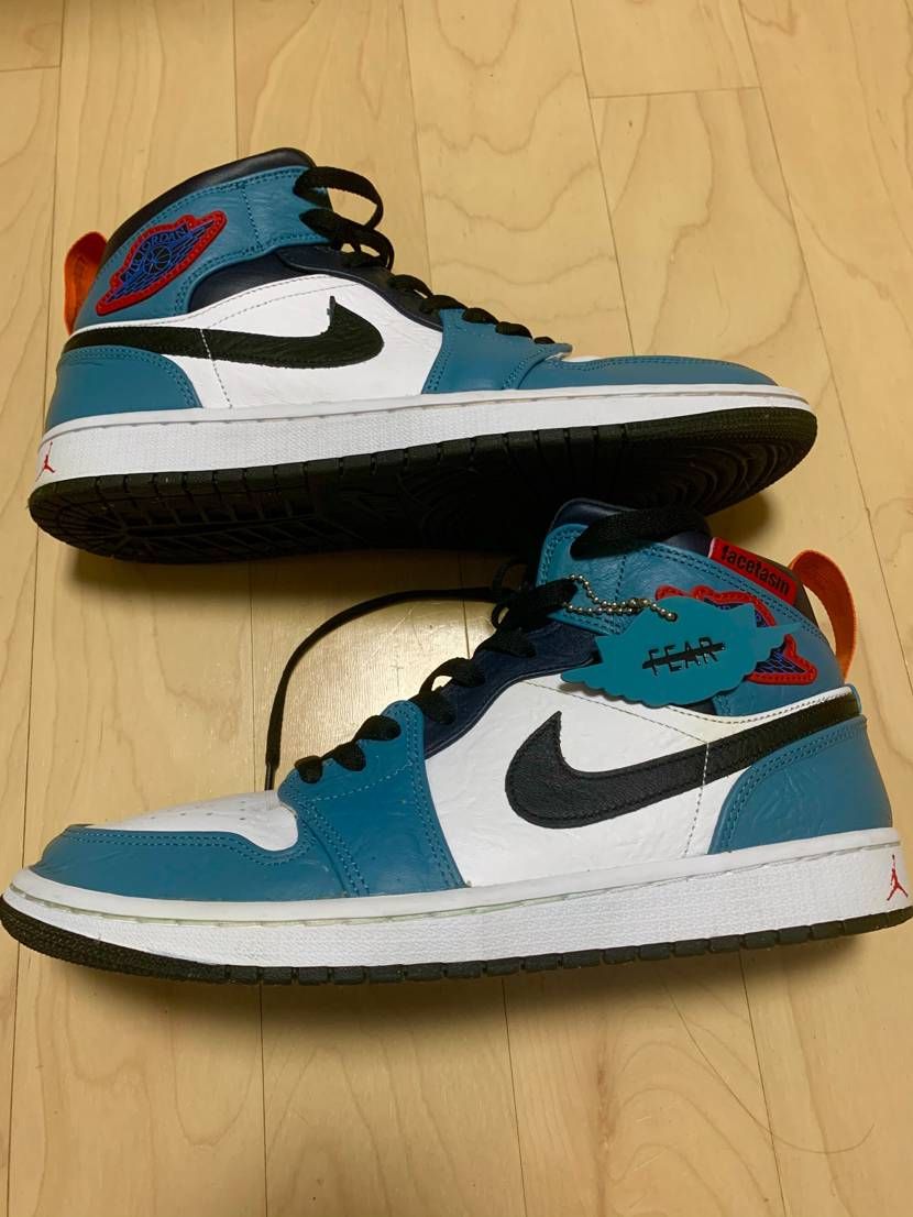 FACETASM × Nike Air Jordan 1 Mid "White/Navy"