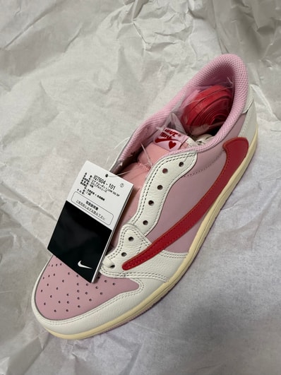 Travis Scott × Nike Air Jordan 1 Retro Low OG "Sail/Tropical Pink"