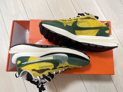 sacai × Nike Vapor Waffle "Tour Yellow/Stadium Green-Sail"