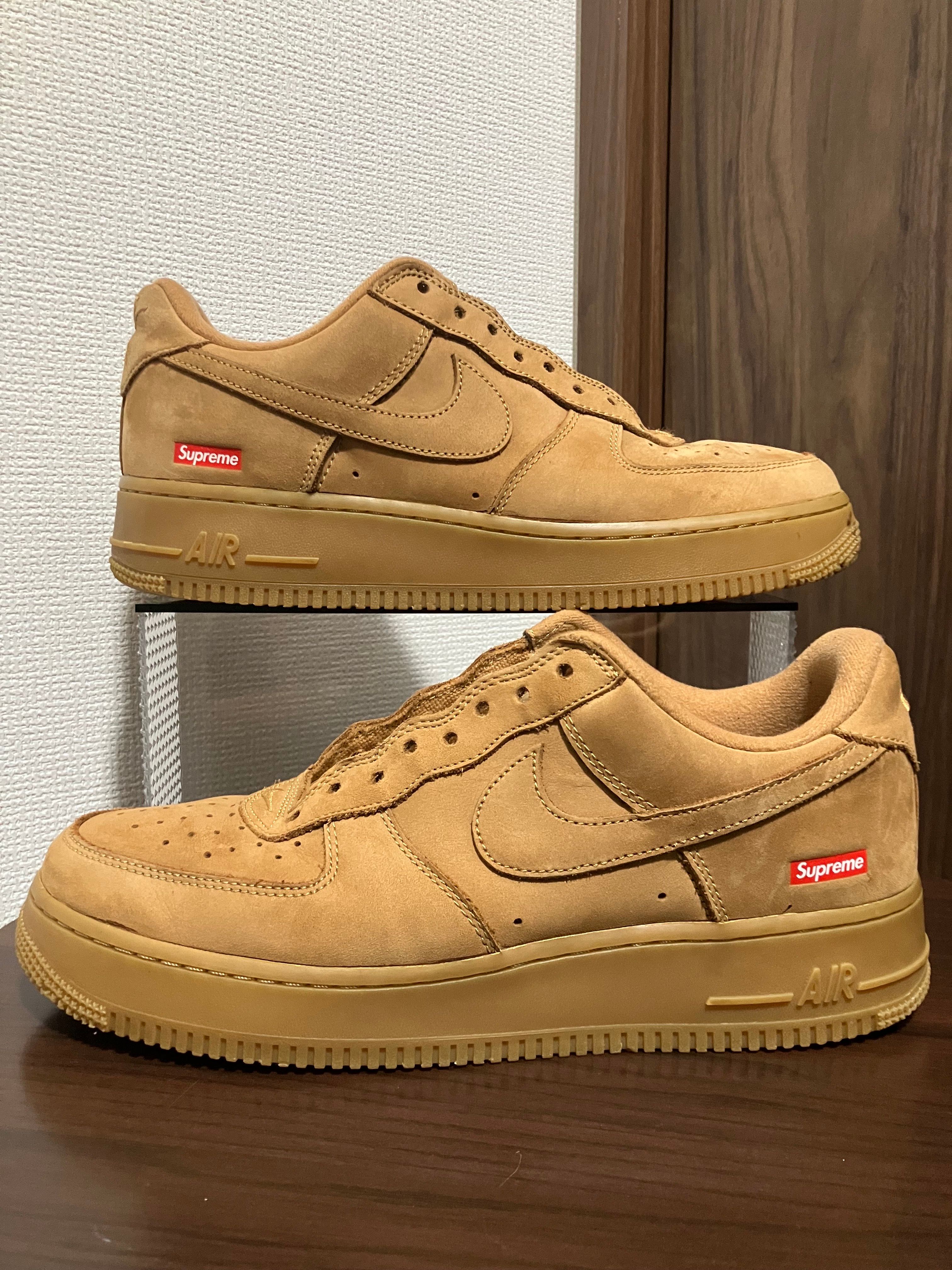 Supreme × Nike Air Force 1 Low "Flax/Wheat"