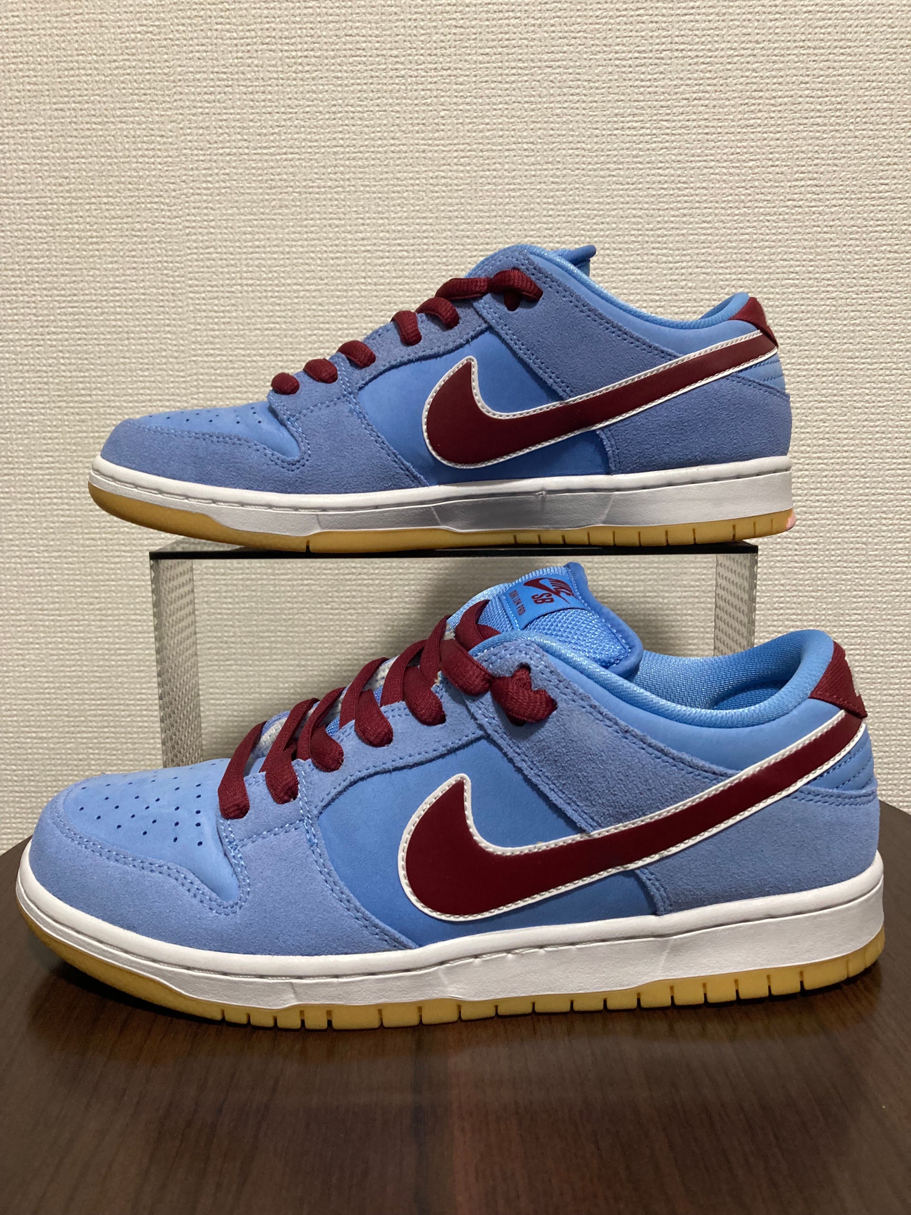 Nike SB Dunk Low Pro "Philadelphia Phillies/Valor Blue and Team Maroon"