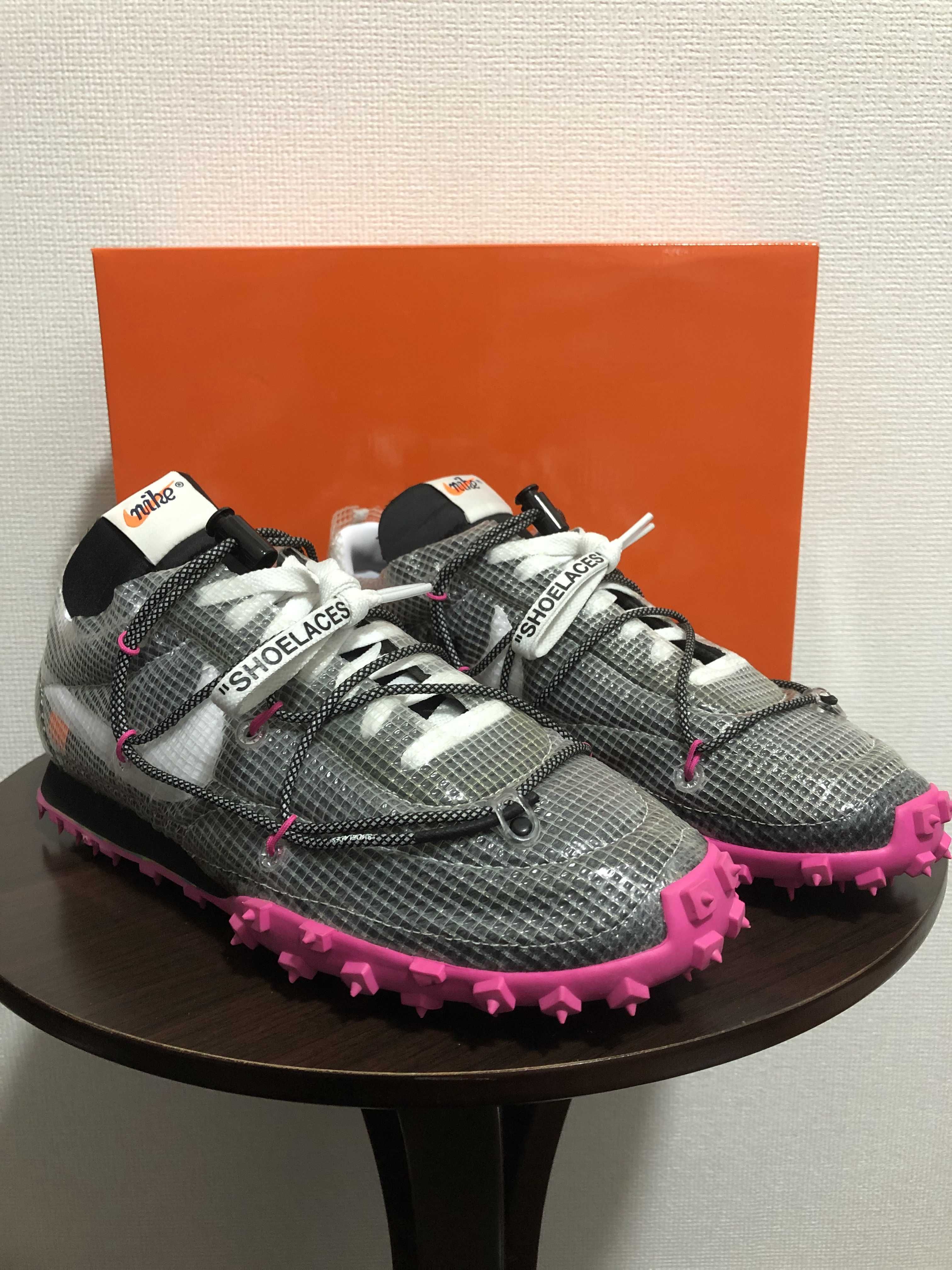 Off-White×Nike Women's Waffle Racer "Vivid Black"
